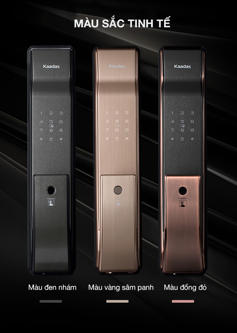 Khóa vân tay Kaadas K9, Khóa thông minh các màu cơ bản